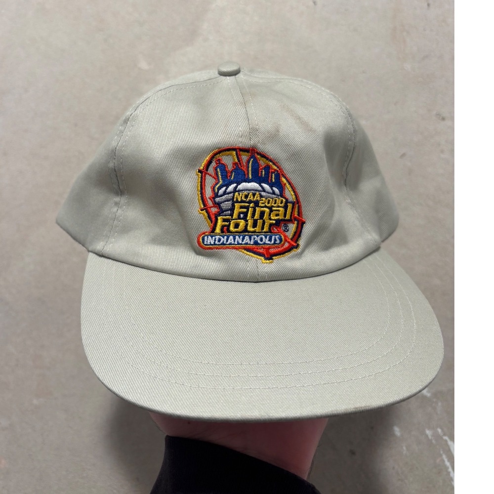Vintage NCAA 2000 Final Four Indianapolis Logo Athletic Mountain Dew Hat Tan